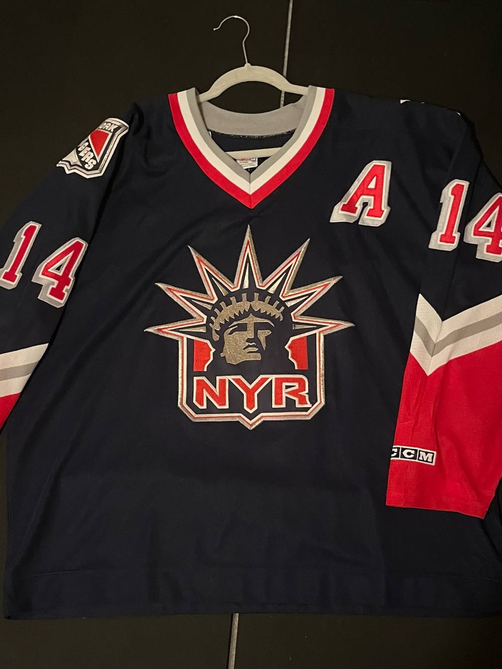 New York Rangers Lady Liberty Jersey #14 Theoren Fleury